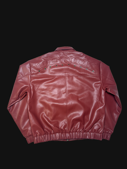 TNK Bordeaux Leather Blouson